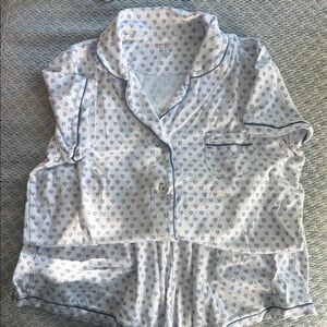 Roller Rabbit Purple Heart Cotton Pajama Set